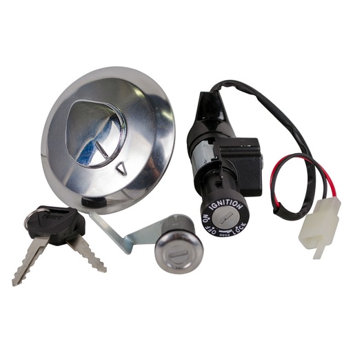 Switch Seguro Y Tapa Gas CB 110 Genui Kit