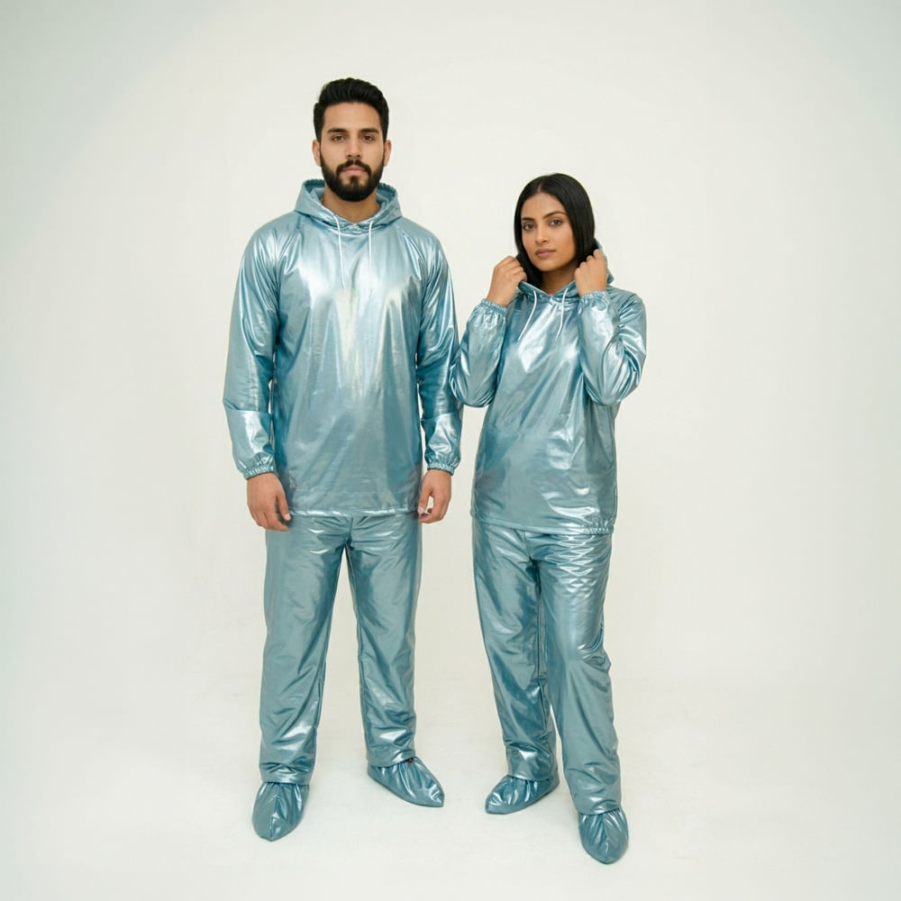 Impermeable polietileno de 2,5.talla s-azul