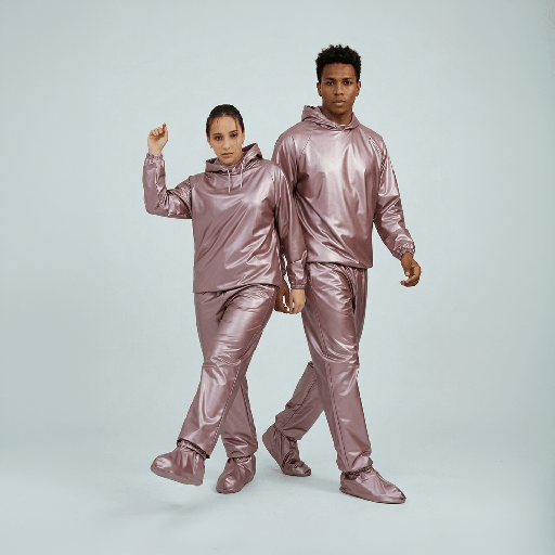 Impermeable polietileno de 2,5 talla s-fucsia