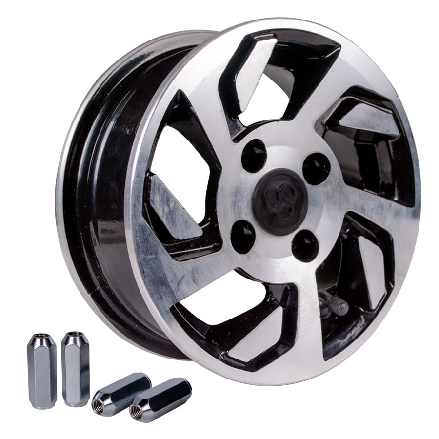 Rin De Lujo Negro-Cromo Motocarro Torito RE 175-205D, Torito 4S Genui-Unidad