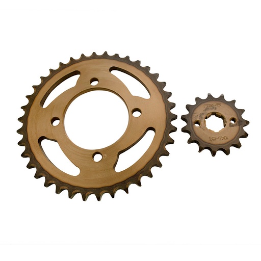 Kit Sprocket 15X38 4H (428) AKT NKD-R-EIII-SL 125 Victory Combat 125-150, Bomber 125 Revo Termico KitX2