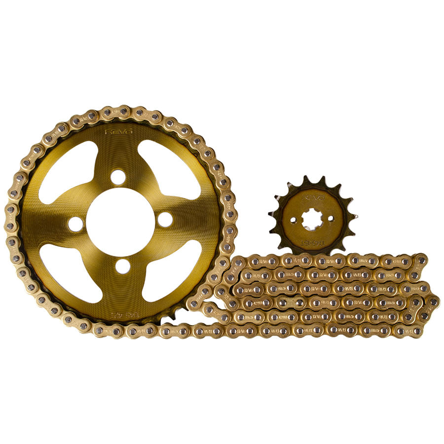 Kit Arrastre 15X42 4H (420h-122) Discover 100-100M-110, Platino 110-125, XCD 125 Revo Termico KitX3