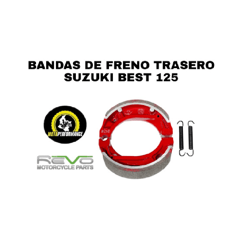 Bandas De Freno(110*25)Mm Del-Trasera Ax4-C70-Trasera Best125-Akt 125 Flex-Avanti-Top Boy Revo