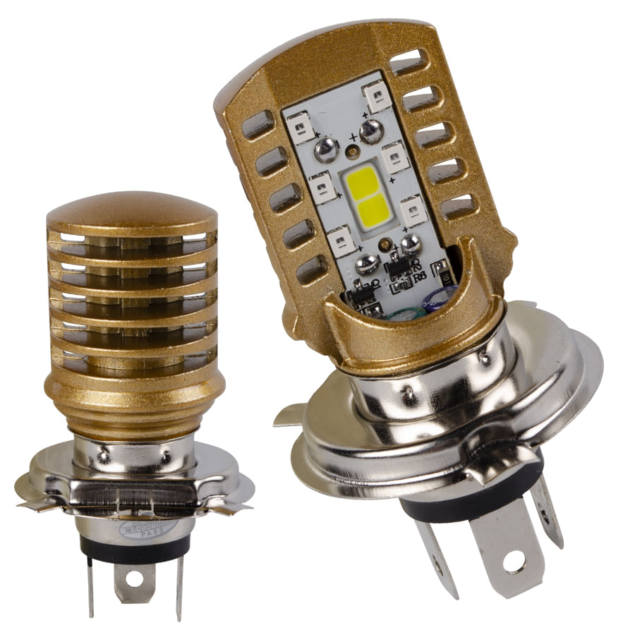 Luz Led De 8W Ac-Dc 9-24V 850 Lumens Base H4 (Triceta) Revo Und