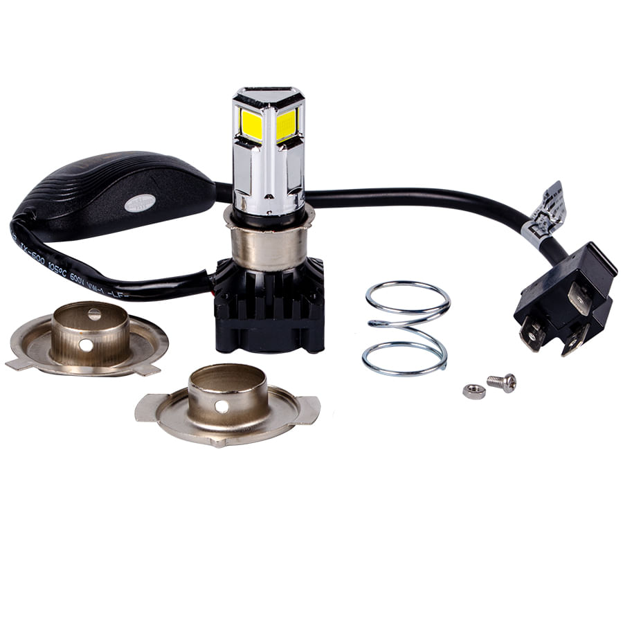Luz Led De 30W Ac-Dc 9-18V 3000 Lumens Con Ventilador Base H4 (Triceta) Revo Und