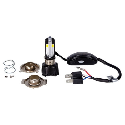 Luz Drl Led De 40W Ac-Dc 9-18V 4000 Lumens Con Ventilador Base H4-Piloto Azul Revo Und