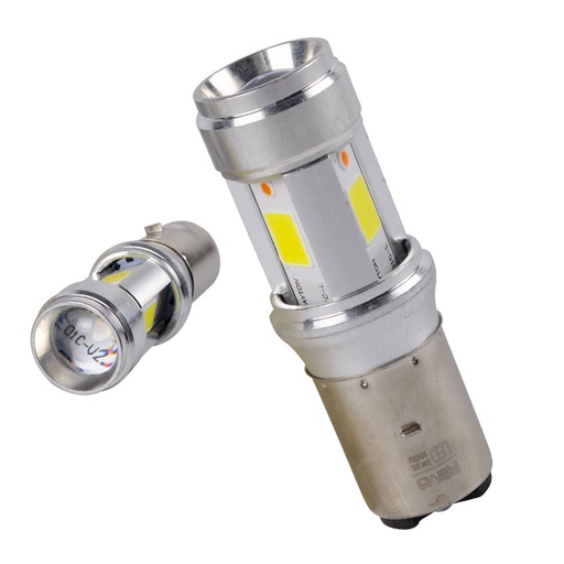 Luz Led De 12W Ac-Dc 9-80V 1200 Lumens Ba20D (2 Patas Plus) Revo Und
