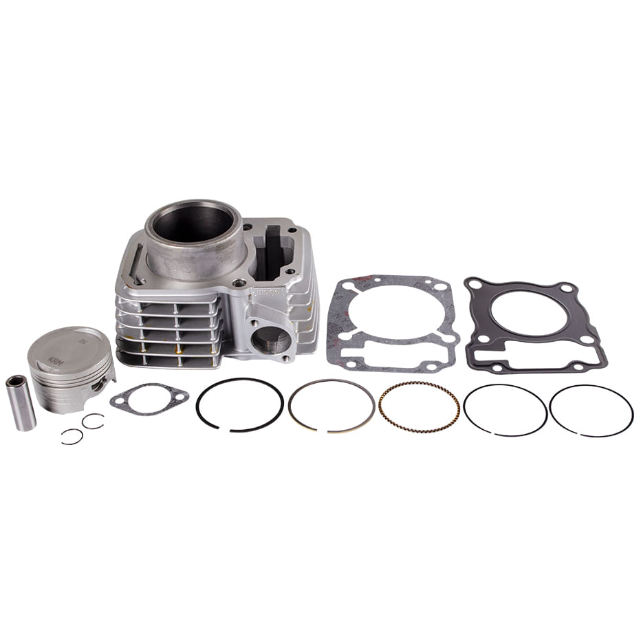 Cilindro Completo Gris CBF 150, CB 150 New Invicta-Cobra-Invicta, XR 150L, MRX 150, RTX 150-RTXS, Thriller 150 Revo Kit