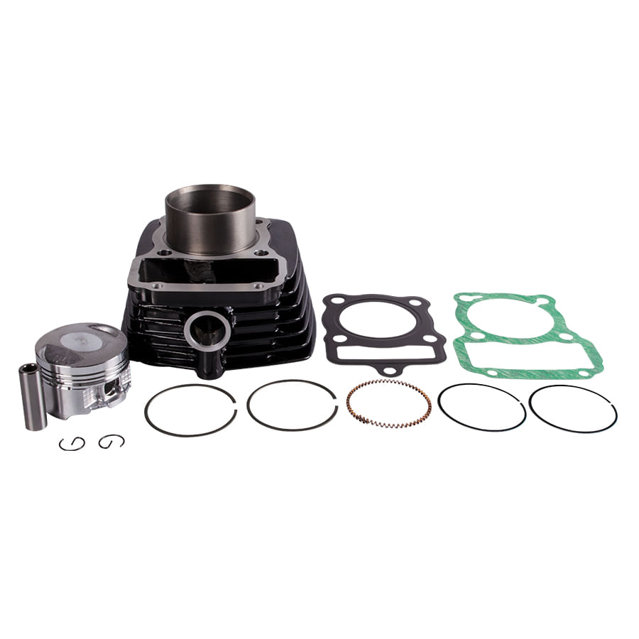 Cilindro Completo Negro Pasador 13mm (CGR) NKDR 125, AKT TTR 125-SLR, EVO 125 NE-EVO R3, CR4 125 Revo Kit