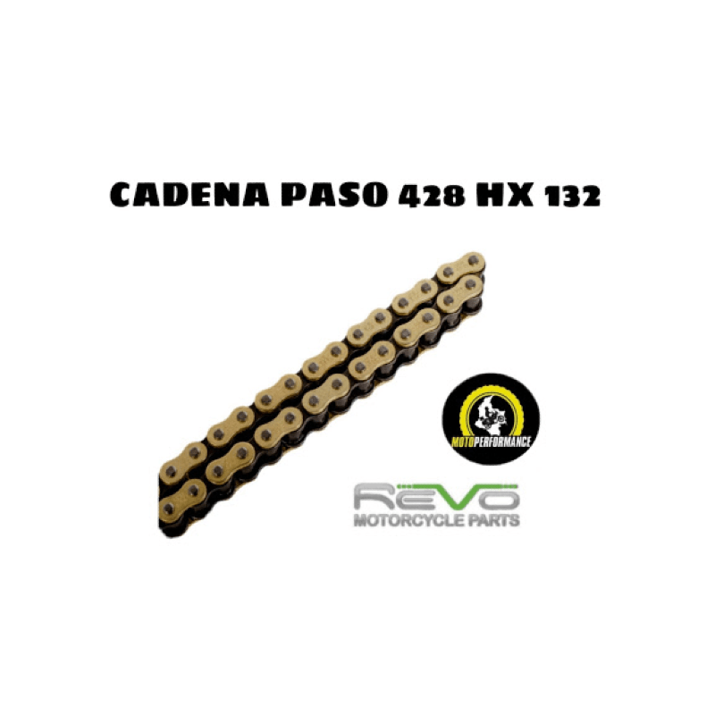 Cadena Dorada Negra (428h-132) Revo Und