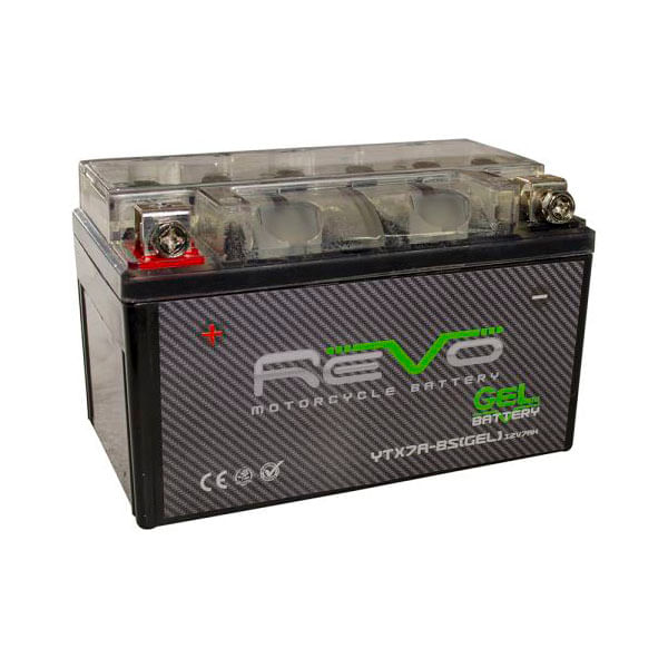 Bateria GEL YTX7A-BS (+ -) Revo Unidad