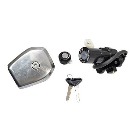 Switch Encendido Seguros Y Tapa Gasolina Discover 125 Dtsi-135 Es-Ks Original Varroc Kit