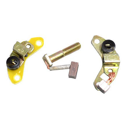 Escobillas Positiva Negativa Pulsar 135-Platino 125-Discover 100- 135 Es-Boxer 100 Es-Bm 150 Original Varroc Kit