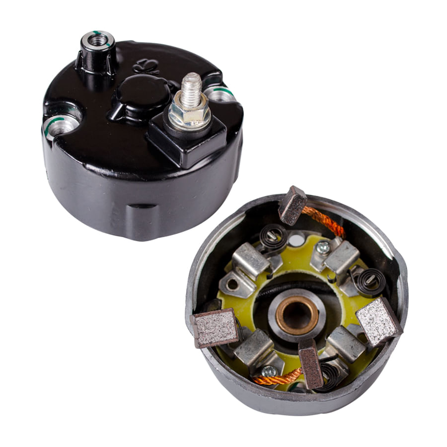 Carcaza Porta Escobillas Completa Motocarro Torito RE 175-205D, Torito 4S Original Varroc Unidad