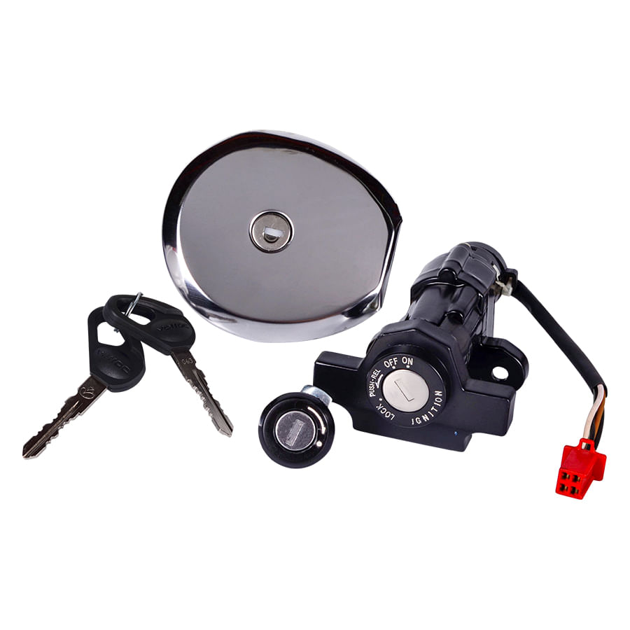 Switch Encendido Seguros Y Tapa Gasolina Boxer 100 Ct Original Varroc Kit