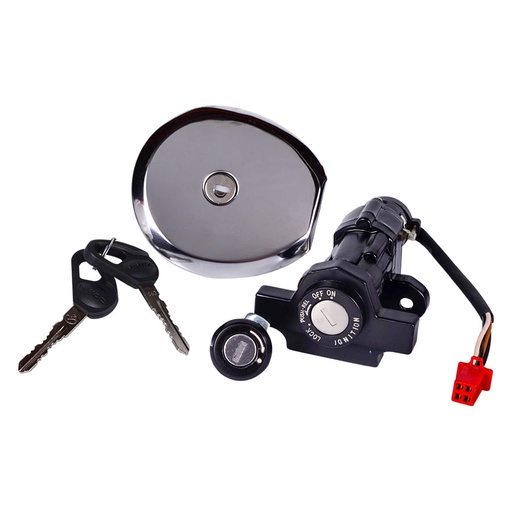 Switch Encendido Seguros Y Tapa Gasolina Boxer 100 Ct Original Varroc Kit