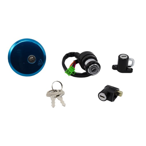 Swiche Encendido Y Tapa Gasolina Y Seguros Gn125H Suki Parts Kit