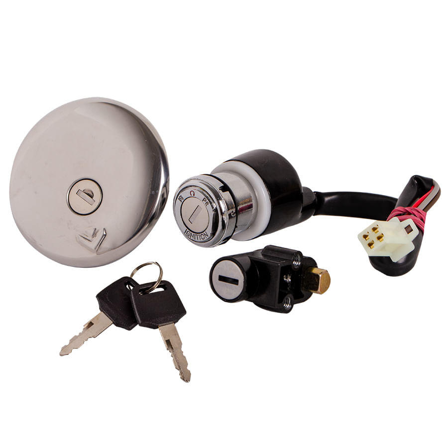 Switch Encendido + Un Seguro + T Tanque GN 125H MTZ Kit