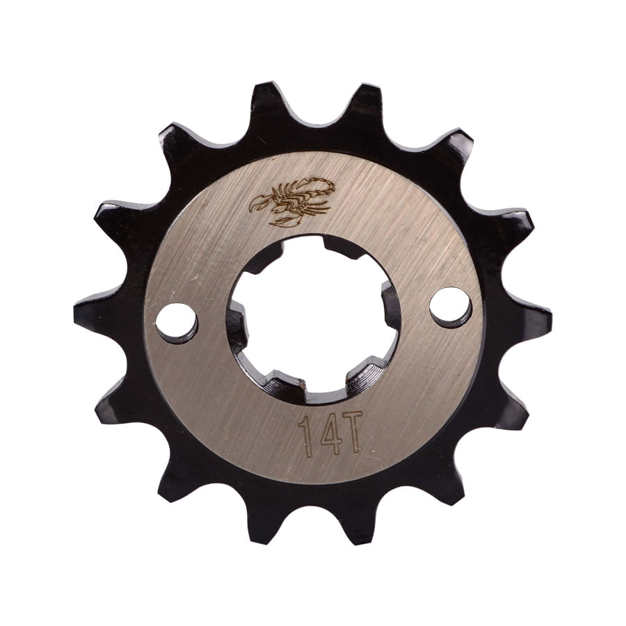 Piñon de Salida 14T (428) AKT EVO 125-150 R3, CR4 125 Dual shock-Unishock Revo Scorpion Und