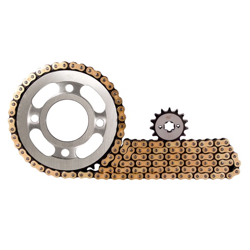 Kit Arrastre 14X38 (428h-118) AKT 125 Sport (2005-2007)-CG, AKT TT 125 MV Revo Scorpion KitX3