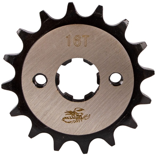 Pi?on De Salida 16T (428) XR 125L-BRIO-150L-190L, CBZ 160 Revo Scorpion Unidad