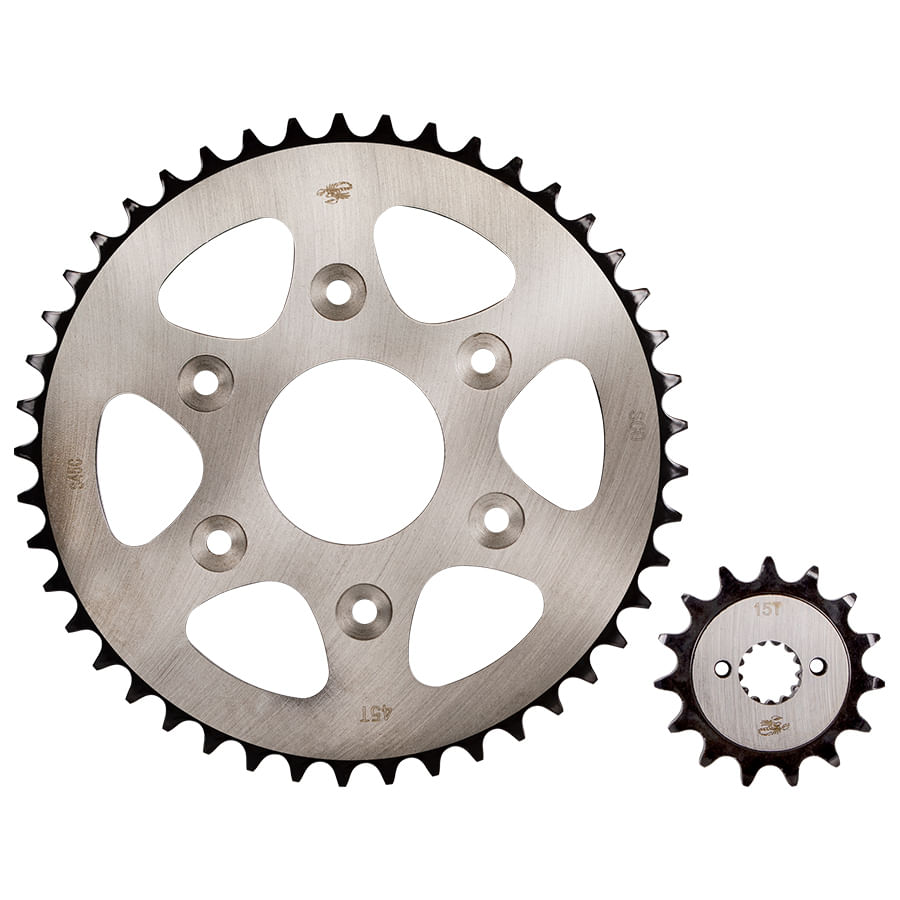 Kit Sprocket 15X45 6H (520) Dominar 250-400-UG, KTM Duke 250-390-NG Revo Spider KitX2