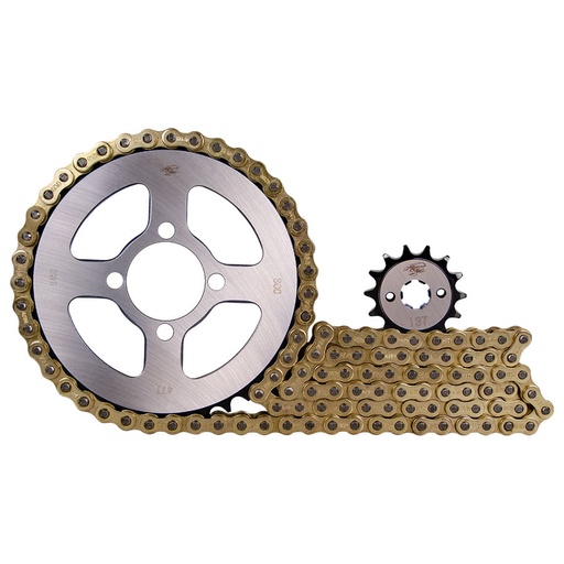 Kit Arrastre 13X47 (428h-116) Boxer CT 100-Titanium, Platino 100 Revo Scorpion KitX3