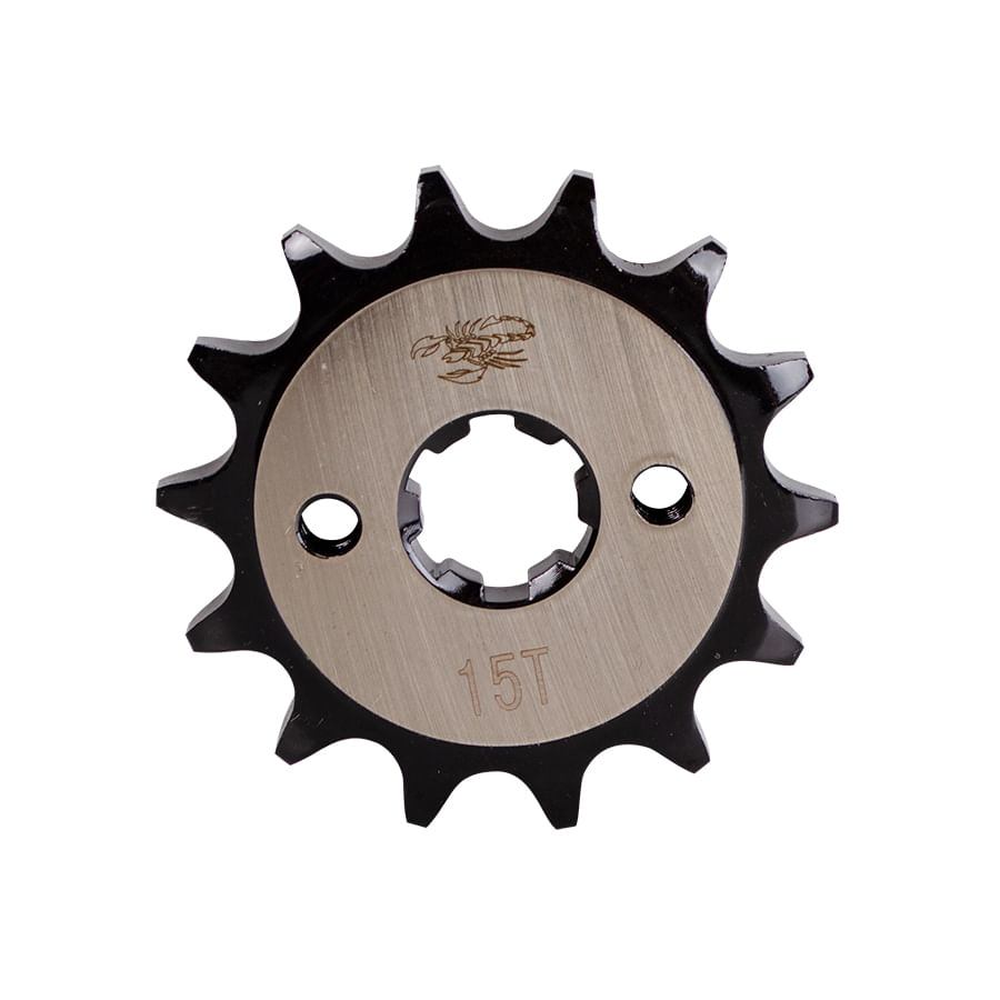 Piñon de Salida 15T(428) CBF 125 EURO II-150,CB150 Invicta-NEW,NXR125 BROS,XR 125L-150L,CB125F-160 STD-DLX,CBZ160,XL125-185,E-Storm 125 Revo Und
