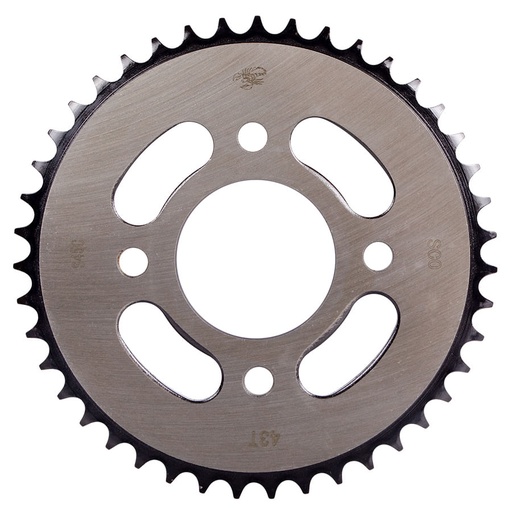 Sprocket 43T 4H (428) Pulsar 135-180 II (2009)-180 Black TEC, 125-150-160 NS, Discover 125-150 ST, Boxer BM100-ES Revo Scorpion Und