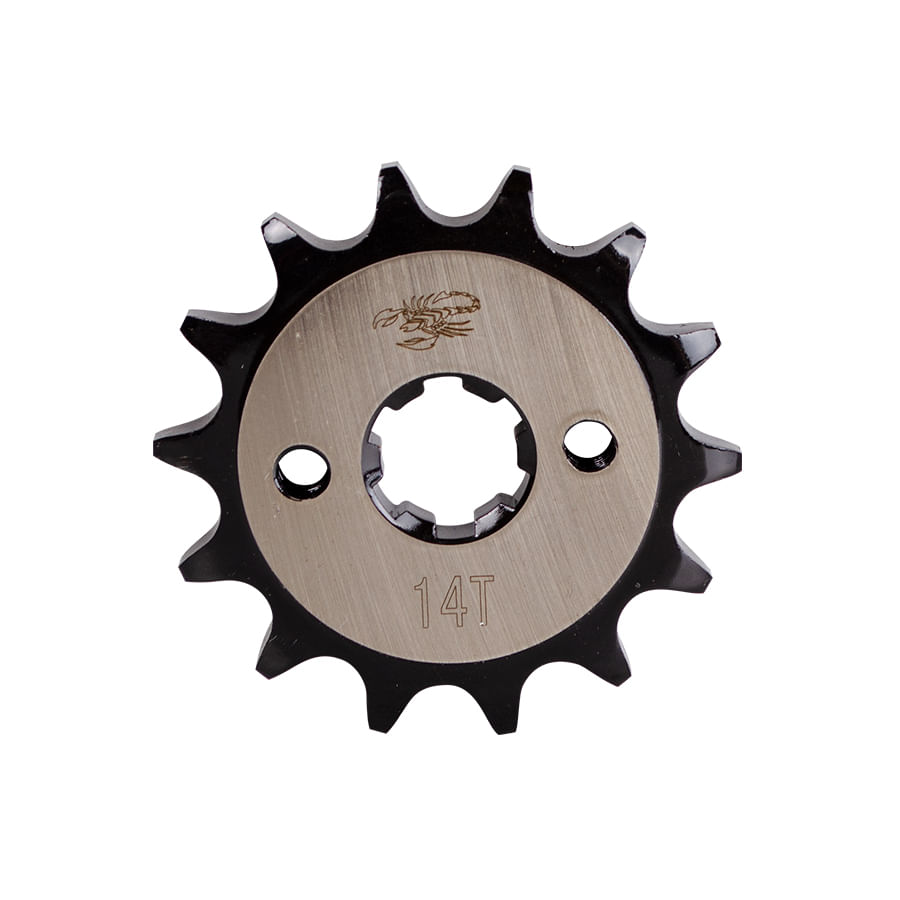 Piñon de Salida 14T(428) AX4-Evolut,Best 125,Viva X 115,Viva R Cool-Style-Evolut,Wave C 100 BIZ,AK 110,ECO 100-100 +,Splendor 100 Revo Scorpion Und
