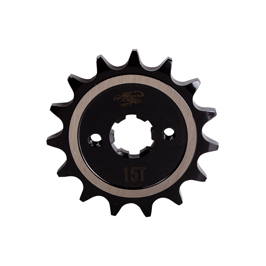 Piñon de Salida 15T (428) Pusar 135, 125-150-150 AS-160 NS, Platino 125 5S, Discover 125-150 ST, Boxer CT 102 KS-ES Revo Scorpion Und