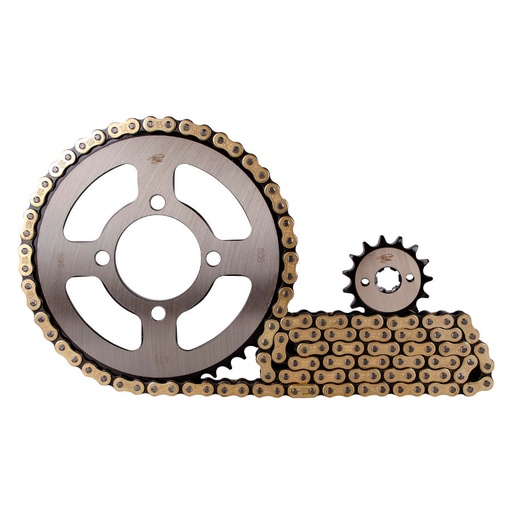Kit de Arrastre 15X42 4H (420h-122) Discover 100-M, Platino 100-125, XCD 125 Revo Scorpion KitX3