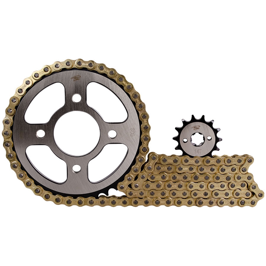 Kit Arrastre 14X44 (428h-120) Boxer CT 100-Titanium, Platino 100 Revo Scorpion KitX3