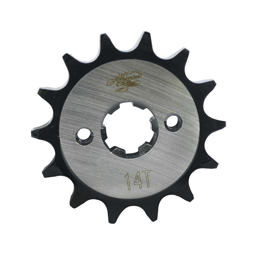 Piñon de Salida 14T (428) Boxer CT 100-Titanium, Platino 100 Revo Scorpion Und