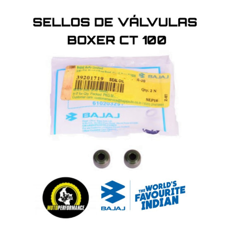 Sellos de válvula boxer ct 100