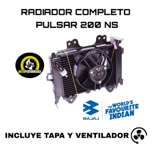 Radiador pulsar 200 ns con ventilador