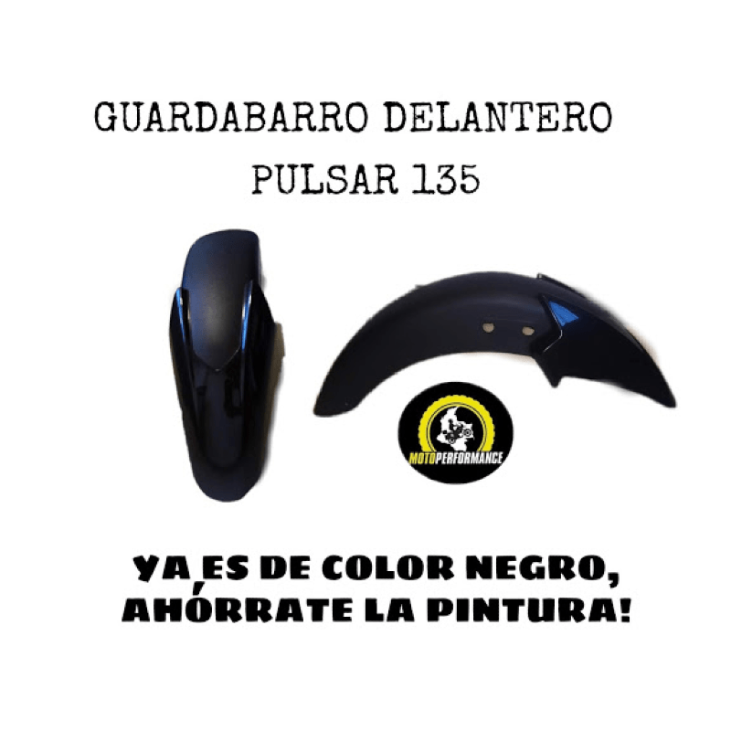 Guardabarro negro pulsar 135