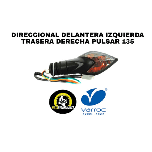 Direccional trasera der-delantera izq pulsar 135