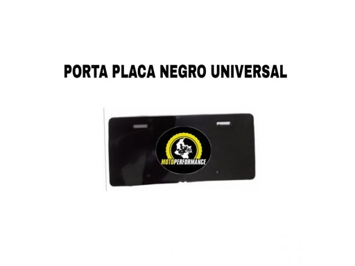 Porta placa para moto color negro