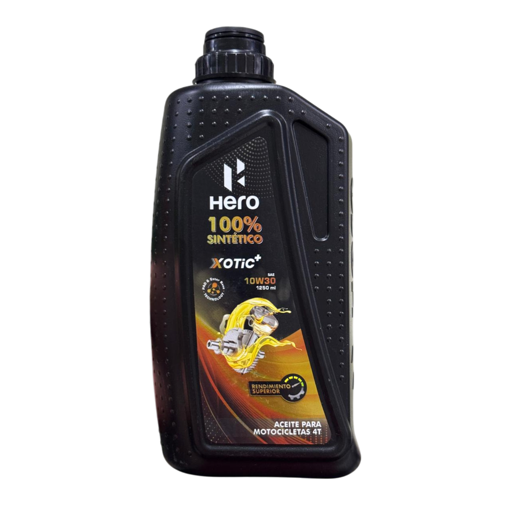 Aceite de Motor Hero 10W30 Sintetico XOTIC+ 4 Tiempos (1250ML)