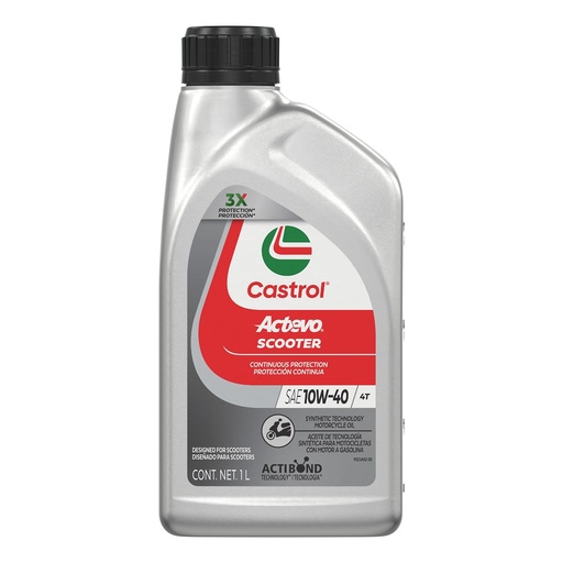 Aceite 10W40 Actevo Scooter Semisintético Castrol