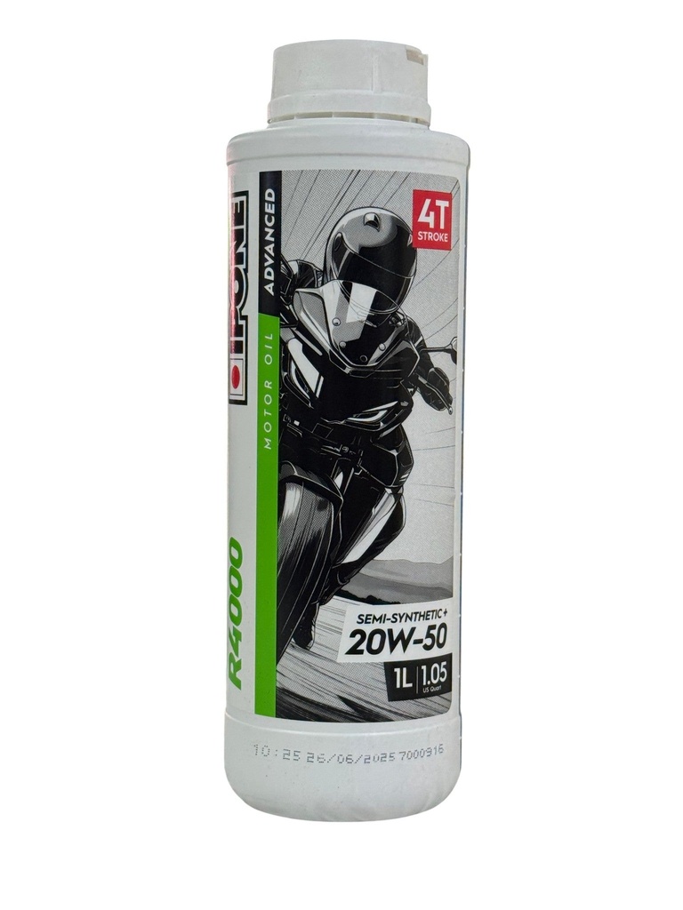 Aceite de Motor IPONE R 4000 RS 20W-50 Semisintético 1 litro 4 tiempos