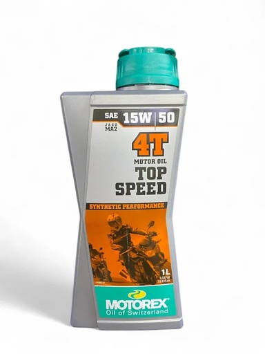 Aceite de Motor Motorex 15W50 TopSpeed Sintetico 4 Tiempos