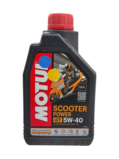 Aceite de Motor Motul Scooter Power 5W40 Semisintetico 4 Tiempos
