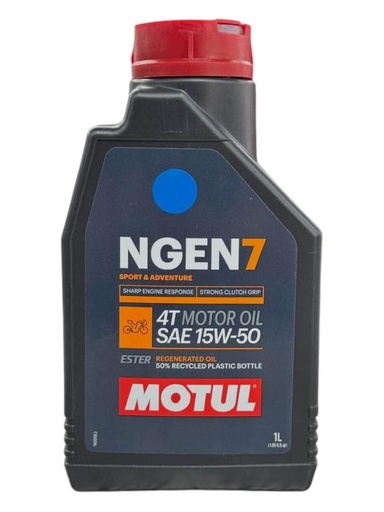Aceite de Motor Motul 15W50 Sintetico NGEN7 4 Tiempos