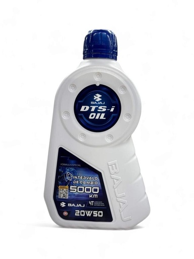 Aceite de Motor Bajaj 20W50 Mineral 1 Litro 4 tiempos