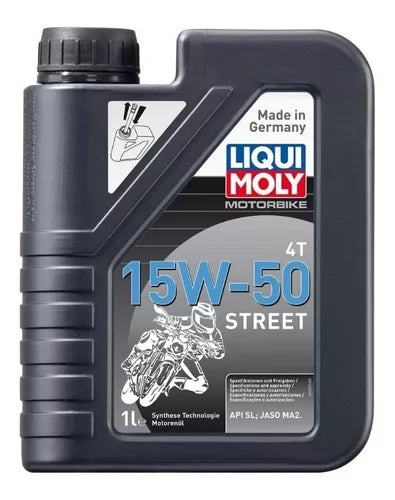 Aceite de Motor Liqui Moly 15W50 Semisintetico Street 4 Tiempos