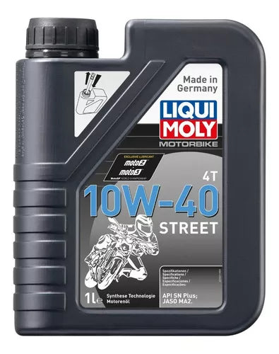 Aceite de Motor Liqui Moly 10W40 Semisintetico Street 4 Tiempos
