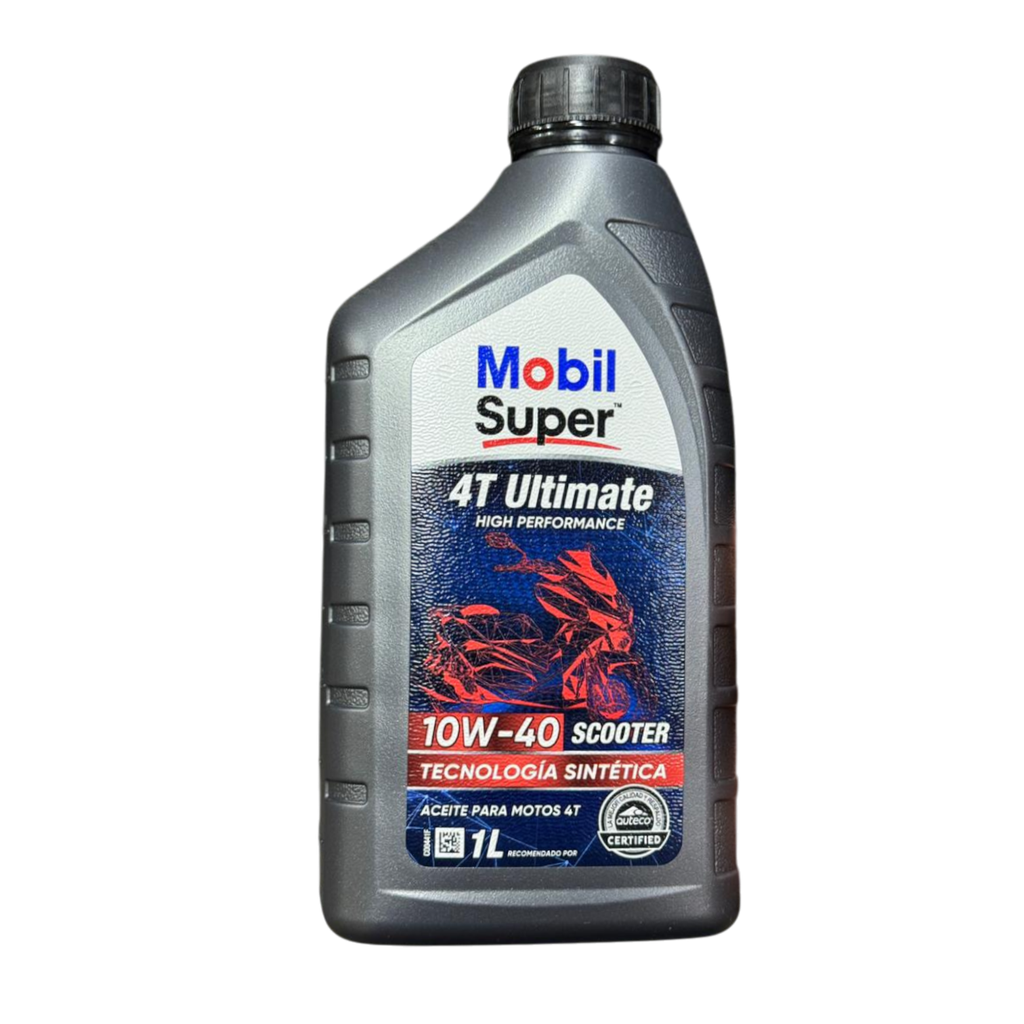 Aceite de Motor Mobil 10W40 Semisintetico Ultra Scooter 4 Tiempos