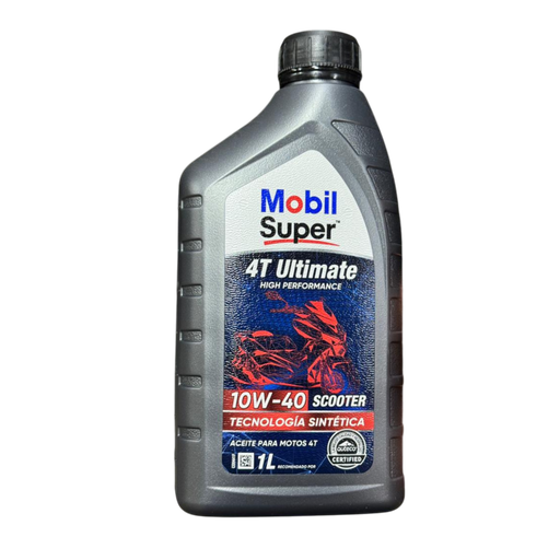 Aceite de Motor Mobil 10W40 Semisintetico Ultra Scooter 4 Tiempos